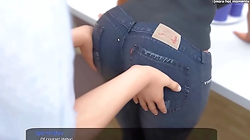 Waking up a hot step sister with a nice big booty at midnight leads to getting a gorgeous handjob l My sexiest gameplay moments l Milfy City l Part #22