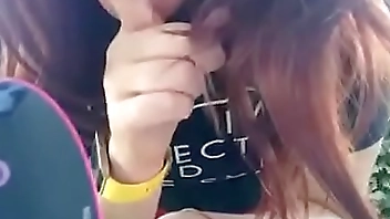 In a public garden I squirt inside my yoga pants don't make me make noise with this vibrator!