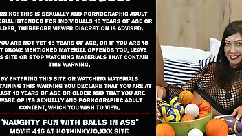 Naughty fun with balls in ass Hotkinkyjo