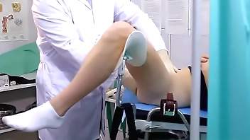 Vibro orgasm on gyno chair