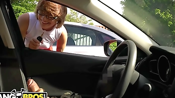 BANGBROS - Hipster Chick Catches Me Flashing Dick In A Parking Lot