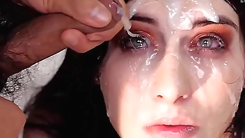 Premium Bukkake - Sheril Blossom swallows 70 big mouthful cumshots