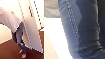 Japanese Pee Desperation and Jeans Wetting