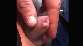 Tiny cumshots from a really small Penis