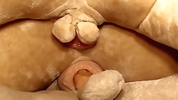 Curvy Sex Doll gets fucked by 2 Male Sex Dolls in Puppetry Porn Movie