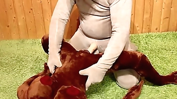 Ebony Sex Doll Gets Fucked In Every Hole