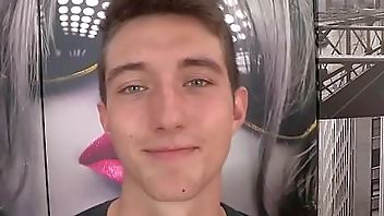 1 pussy, two cocks. Petite skinny Polish teen Angelina's first porn scene