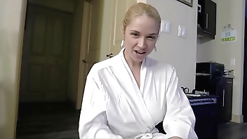 Blonde stepMOM fucks stepSON