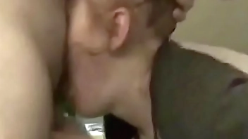 blow job deepthroat swallow, i like to go deeper. he gets it watching tv w/ me you get to watch porn