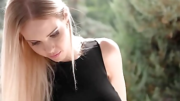 Busty lovers crave Florane Russell's sexy feet being fucked & jizzed on