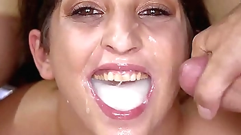 Premium Bukkake - Jimena Lago swallows 94 huge mouthful cumshots