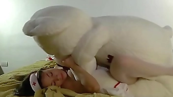 [Plushies.TV] Native american petite nurse sex with a sick teddy bear