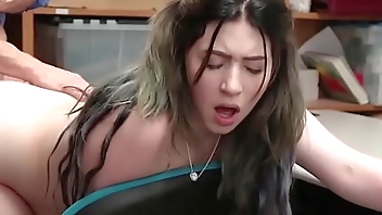 Curvy goth thief slut punish fucked by corrupt cop