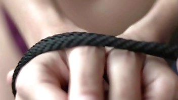 Aaliyah Hadid Tied Up For Rough Fuck Session