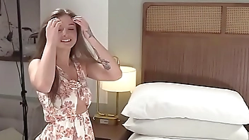 amateur Kenzi pumped facial on camera first time