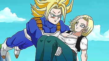 rescuing android 18 hentai animated video