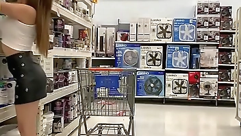 A Real Freak Recording a Hot chick at Walmart -