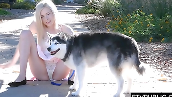 18 teen teasing in public