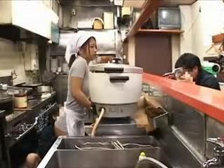 Yummy Nippon Chef Tempts Hot Server with XXX Porn Action in Tokyo Kitchen