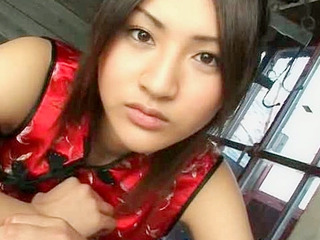 Tempting nippon cutie reveals kinky XXX thai lingerie