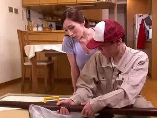 Sexy Nippon MILF Gets Freaky with Young Tokyo Courier featuring XXX Porn