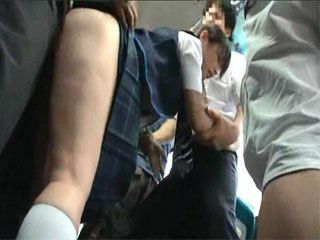 Wild Nippon Teen Gets Gangbanged on Public Bus by Horny Idiots