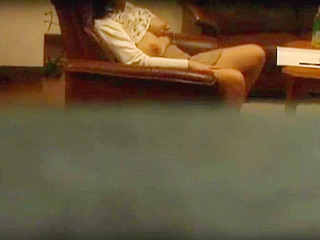 Japanese woman fucks herself on hidden camera in nippon porn