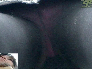 Fuckable Nippon babe's soaking wet panties in black stockings tease you wild.