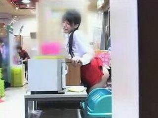 Wet and Horny: Sexual Exploration in an Asian Arcade with a Nippon Waitress