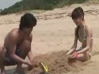 Fucking Sweet Nippon Pussy on the Beach with Stepbrother in Secret Tokyo Affair