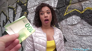 Public Agent Rock Paper Scissors game turns into hardcore outdoor public fucking