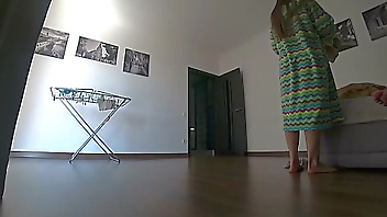 Real treason.Wife cheats on her husband before he comes home.