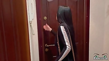 Hot Stepmom cheats on her husband from her Stepsons, swallows a dick and lick her ass