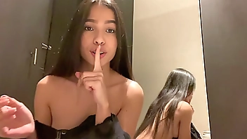 They caught me in the store fitting room squirting, cumming everywhere