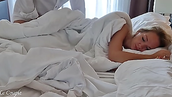 Husband arrived home and started to fuck his wife, who was still in bed