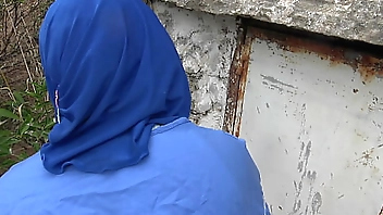 hot algerian milf having outdoor sex with stepsons big cock