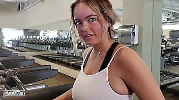 Adamdangertv Gym Pick up with huge natural tits Alexis