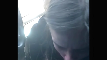 Lesbian bestfriend gives me road head til drinks it