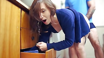 Stepmom gets stuck AGAIN - (Hot MILF gets FUCKED Hard)