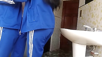 Recording a in a quickie in the school bathroom