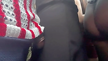 Cougar MILF rubbing ass on BBC at concert