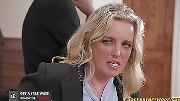 Big COCKED Paroless Spitroasted Blonde Parole Officer - Charlie Forde - Dogfart