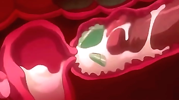 Student president's first kiss is getting hentai face fucked