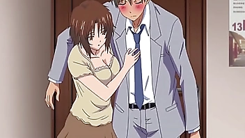 Naughty hentai step sister walks in on stepbrother having shower and sucks his big cock