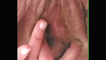 Grandma without panties under dress