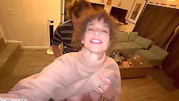 Stepmom Gives Stepson First Public Bathroom Fuck