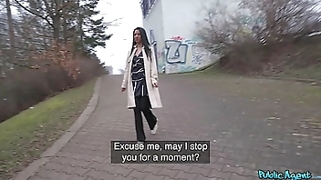 Raven-Haired Babe Wild Nicol Spreads Legs & Rides Martin's Dick To Earn Cash, Swallows Cum - FAKEHUB