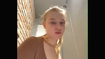 Fucking in the public shower. Public big dildo fucking asshole fucking.